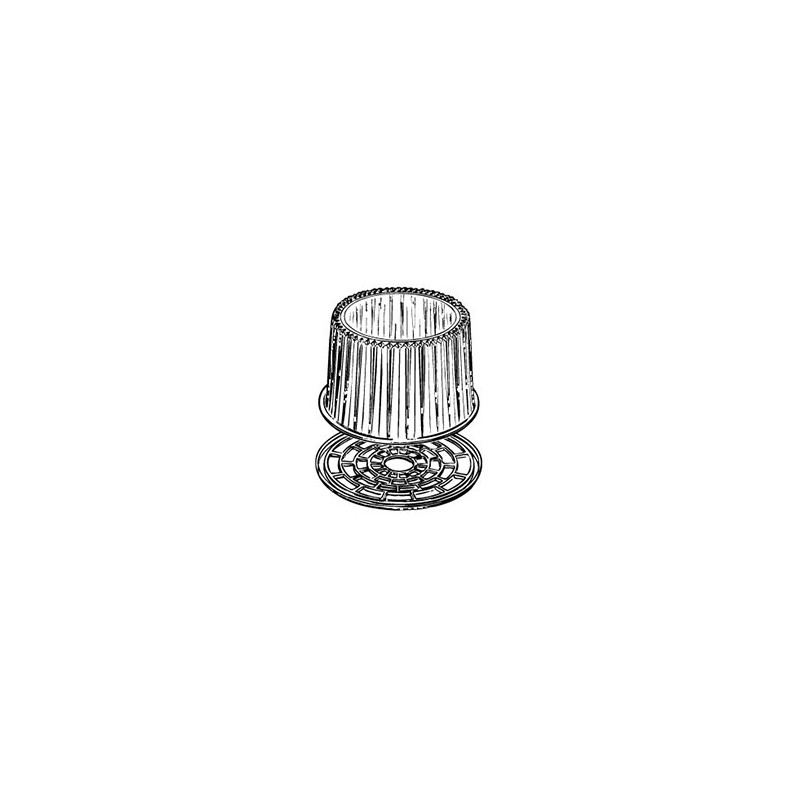 Showcake Cake Container-Clear-10 inch deep - Black Base