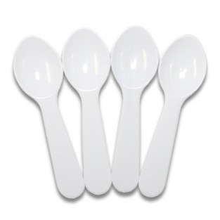 Spoon - Tasting - White - 3" - 100ct