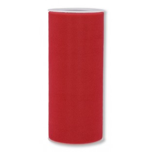 Ribbon - Tulle - 6inx25yd - Red