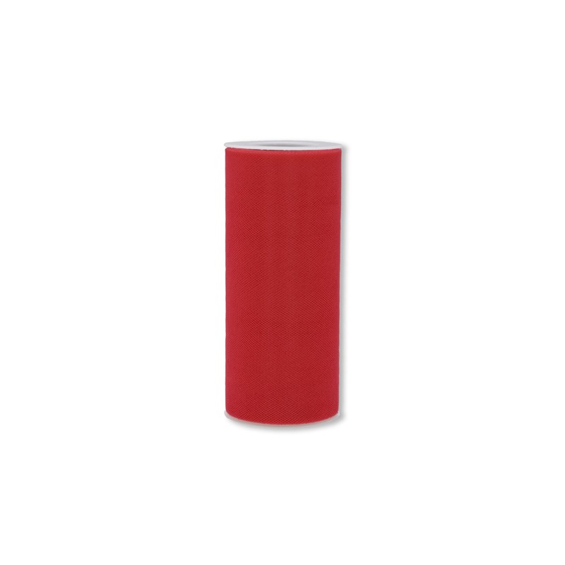 Ribbon - Tulle - 6inx25yd - Red