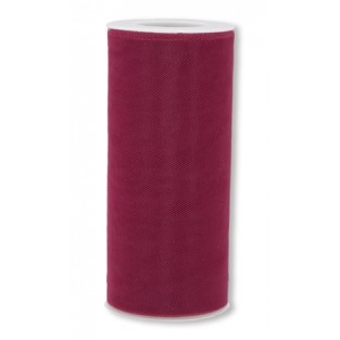 Ribbon - Tulle - 6inx25yd - Burgundy