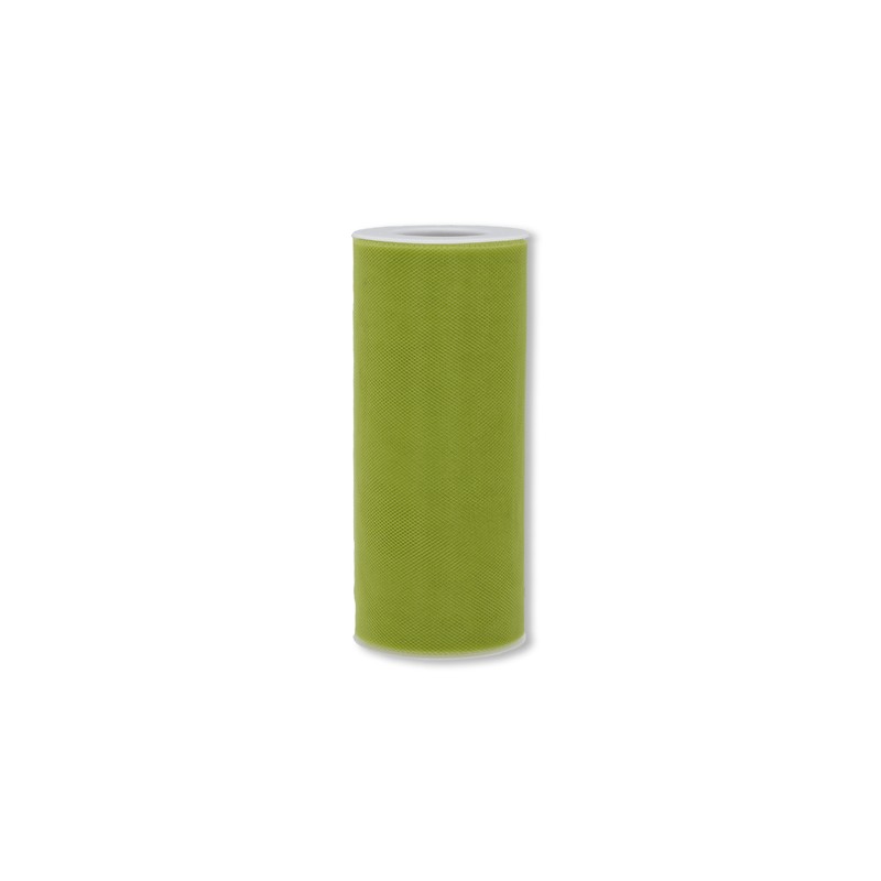 Ribbon - Tulle - 6inx25yd - Basil