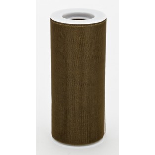 Ribbon - Tulle - 6inx25yd - Chocolate