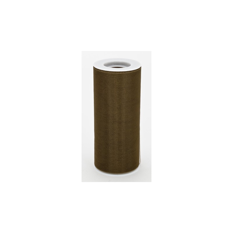 Ribbon - Tulle - 6inx25yd - Chocolate