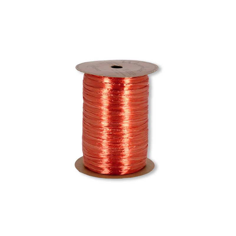 Ribbon - Wraphia - Pearl - 100yd - Orange