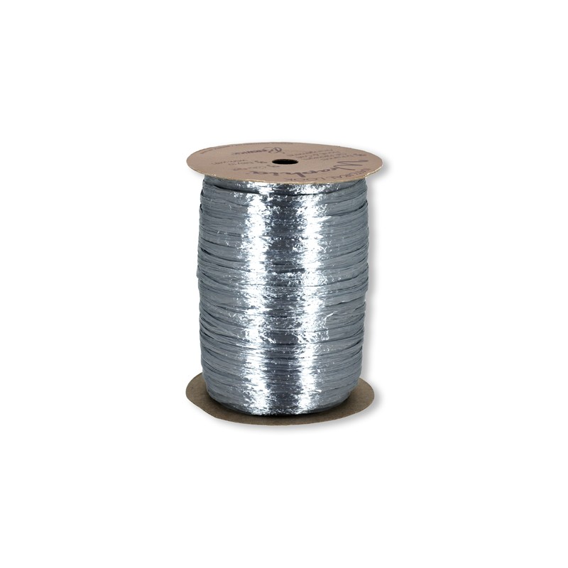 Ribbon - Wraphia - Pearl - 100yd - Silver