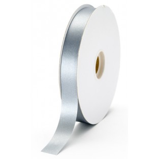 Ribbon - Satin - 7/8in - 100yd - Silver