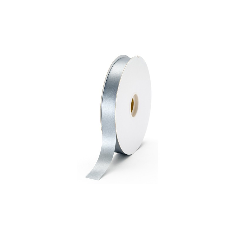 Ribbon - Satin - 7/8in - 100yd - Silver