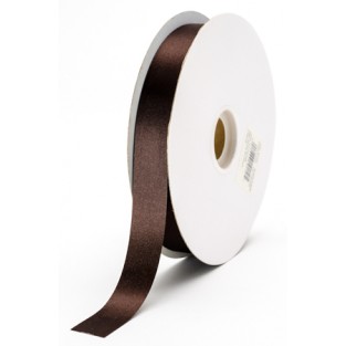 Ribbon - Satin - 7/8in - 100yd - Chocolate