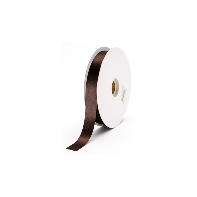 Ribbon - Satin - 7/8in - 100yd - Chocolate
