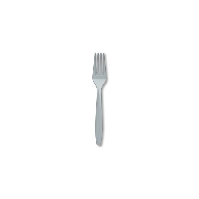 Fork-Shimmering Silver-24 count