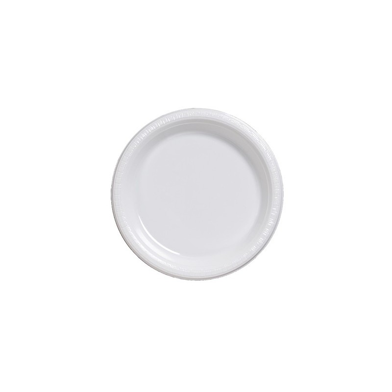 Plate-Plastic-White-10 inch
