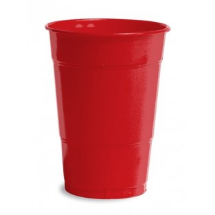 Cup-Plastic-Classic Red-16 ounce-20 count