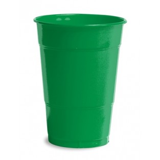 Cup-Plastic-Emerald Green-16 ounce-20 count