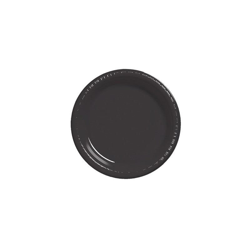 Plate-Plastic-Black Velvet-10 inch-20 count