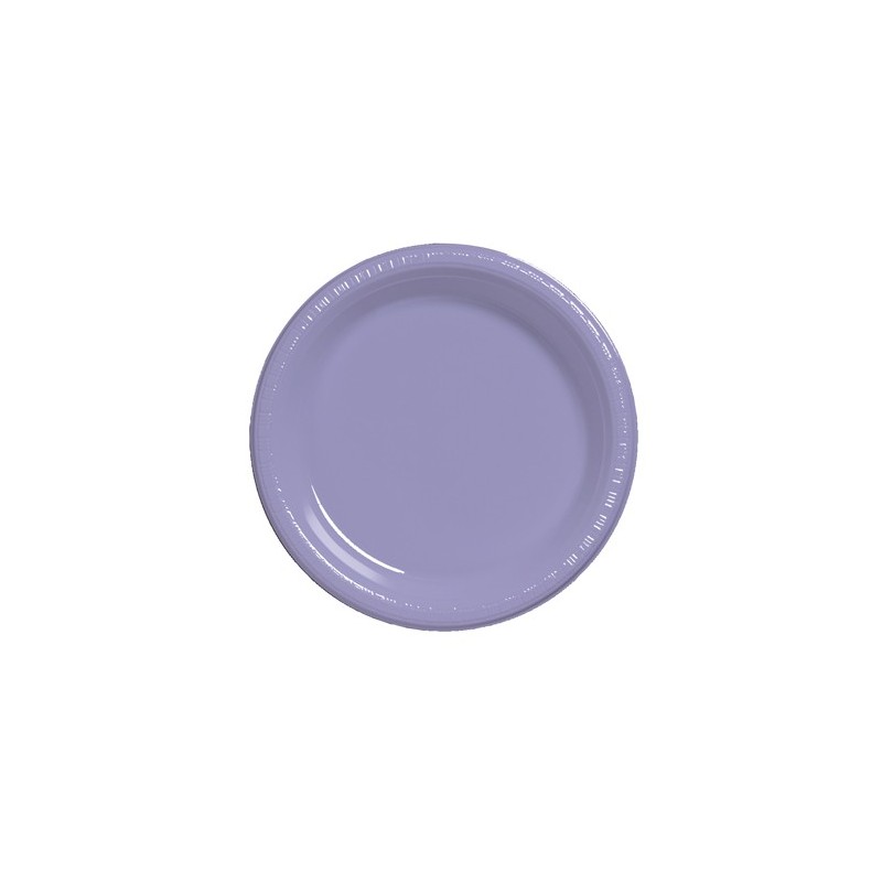 Plate-Plastic-Lavender-7 inch-20 count