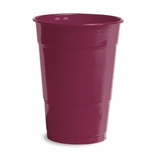 Cup-Plastic-Burgundy-16 ounce-20 count