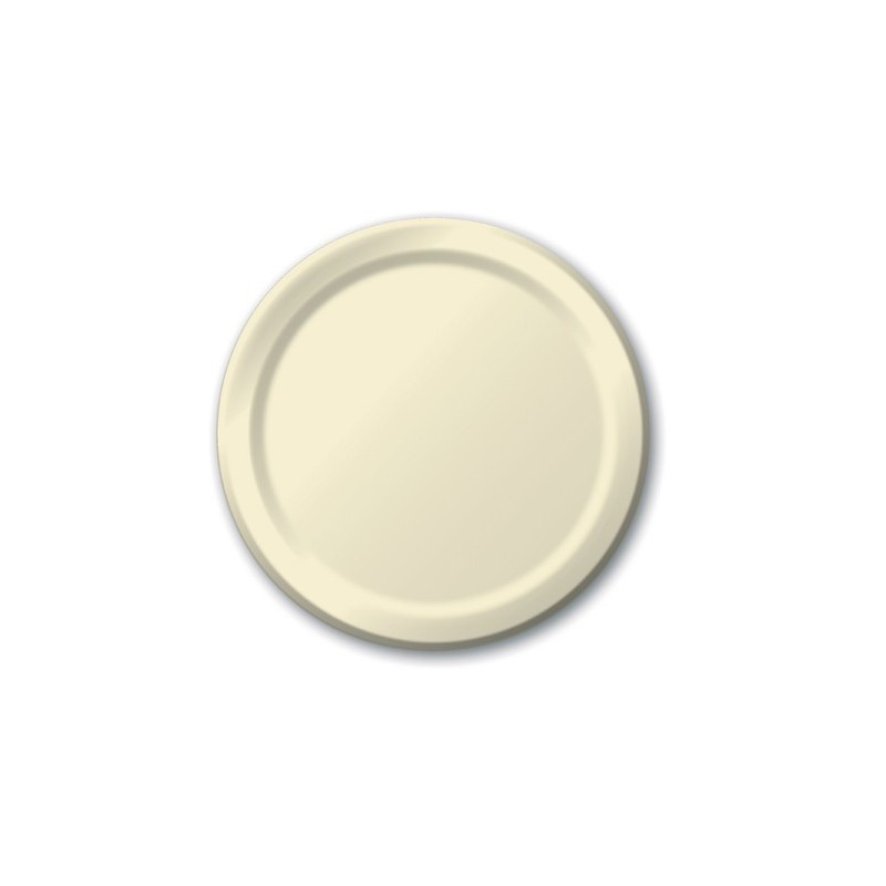 Plate-Paper-Ivory-9 inch-24 count