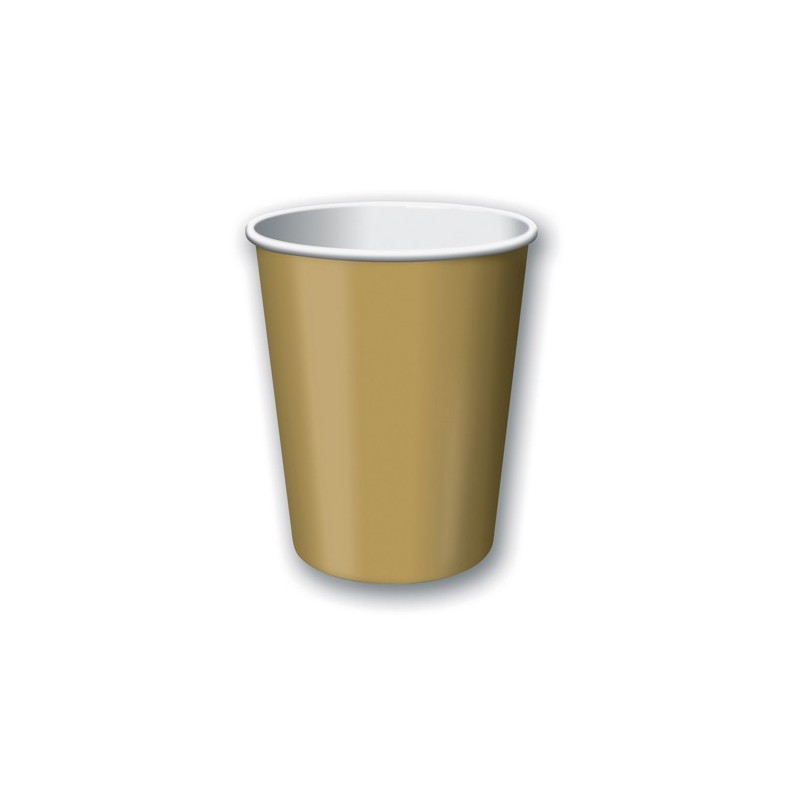 Cup-Glittering Gold-9 ounce-24 pack
