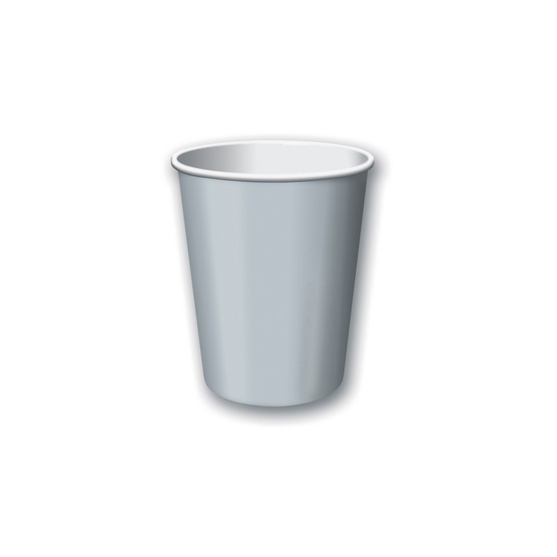 Cup-Shimmering Silver-9 ounce-24 pack