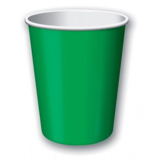 Cup-Emerald Green-9 ounce-24 pack