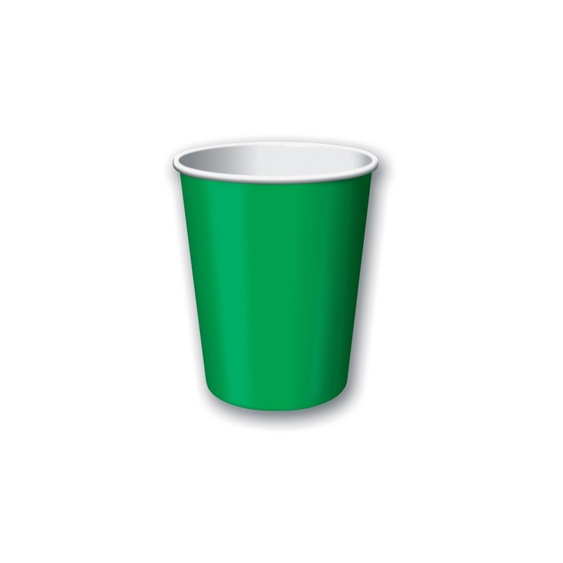 Cup-Emerald Green-9 ounce-24 pack