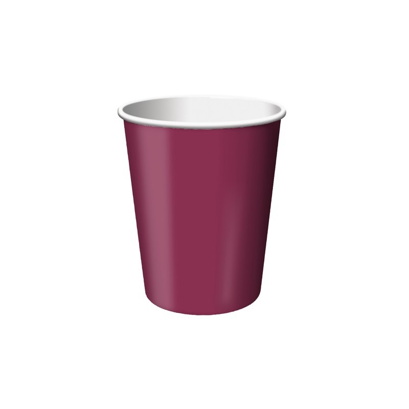 Cup-Burgundy-9 ounce-24 pack