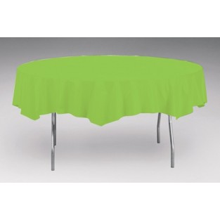 Tablecover-Plastic-Fresh Lime-Round-82 inch