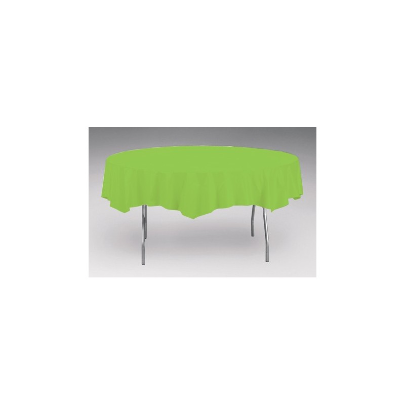Tablecover-Plastic-Fresh Lime-Round-82 inch