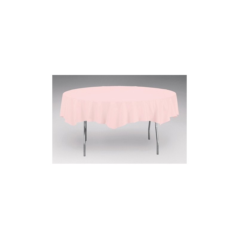 Tablecover-Plastic-Classic Pink-Round-82 inch