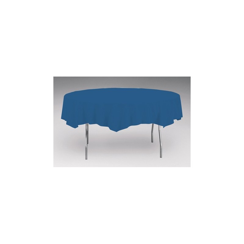Tablecover-Plastic-navy-Round-82 inch