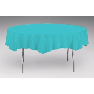 Tablecover-Plastic-Bermuda Blue-Round-82 inch