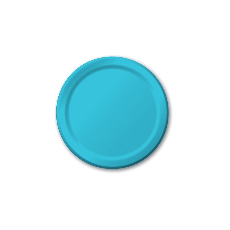 Plate-Paper-Bermuda Blue-7 inch-24 count