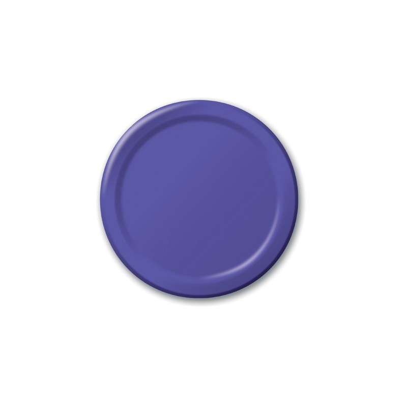 Plate-Paper-Purple-7 inch-24 count