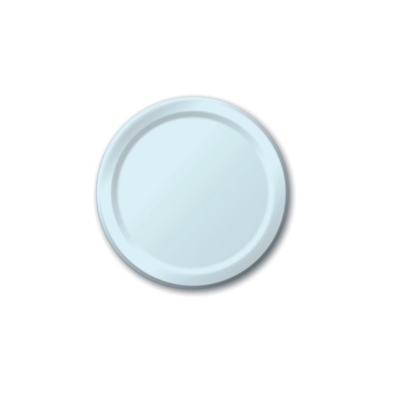 Plate-Paper-Pastel Blue-7 inch-24 count