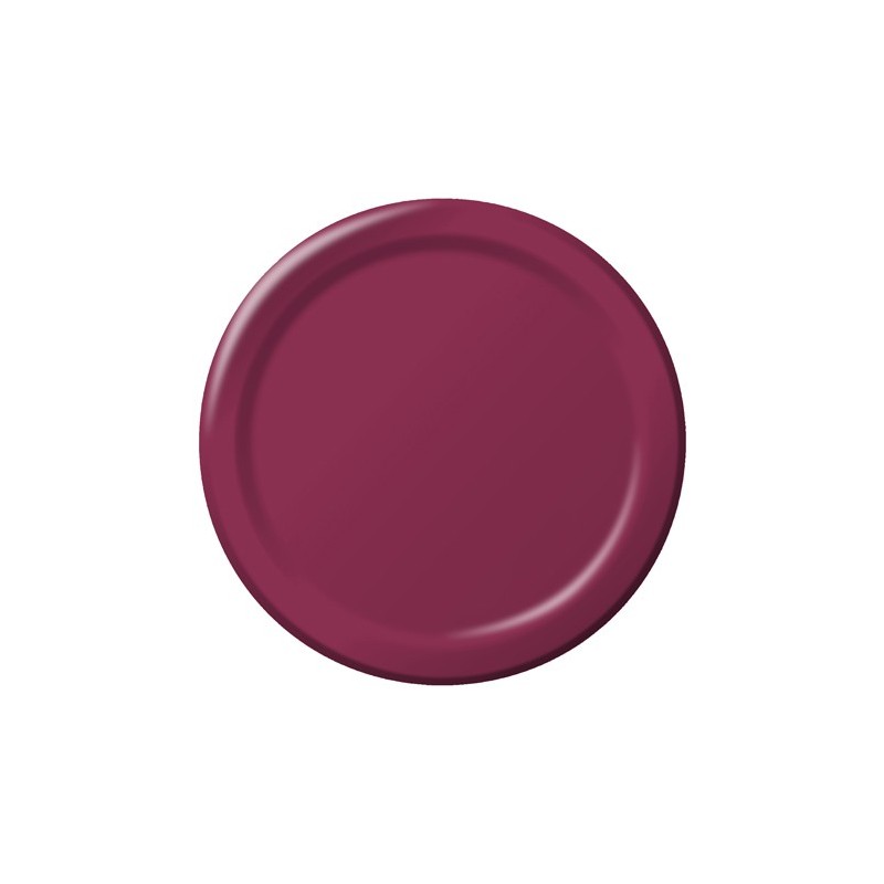 Plate-Paper-Burgundy-7 inch-24 count