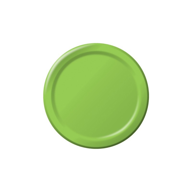 Plate-Paper-Fresh Lime-7 inch-24 count
