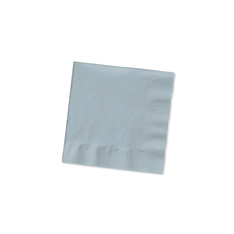 Napkin-Beverage-Shimmering Silver-50 count