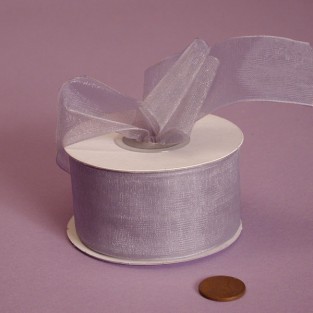 Ribbon - Sheer - 1.25inx25yd - Silver