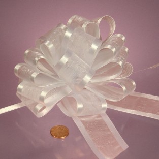 Bow - Pull - Sheer - 4in - White