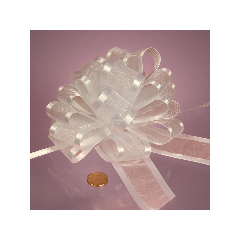 Bow - Pull - Sheer - 4in - White