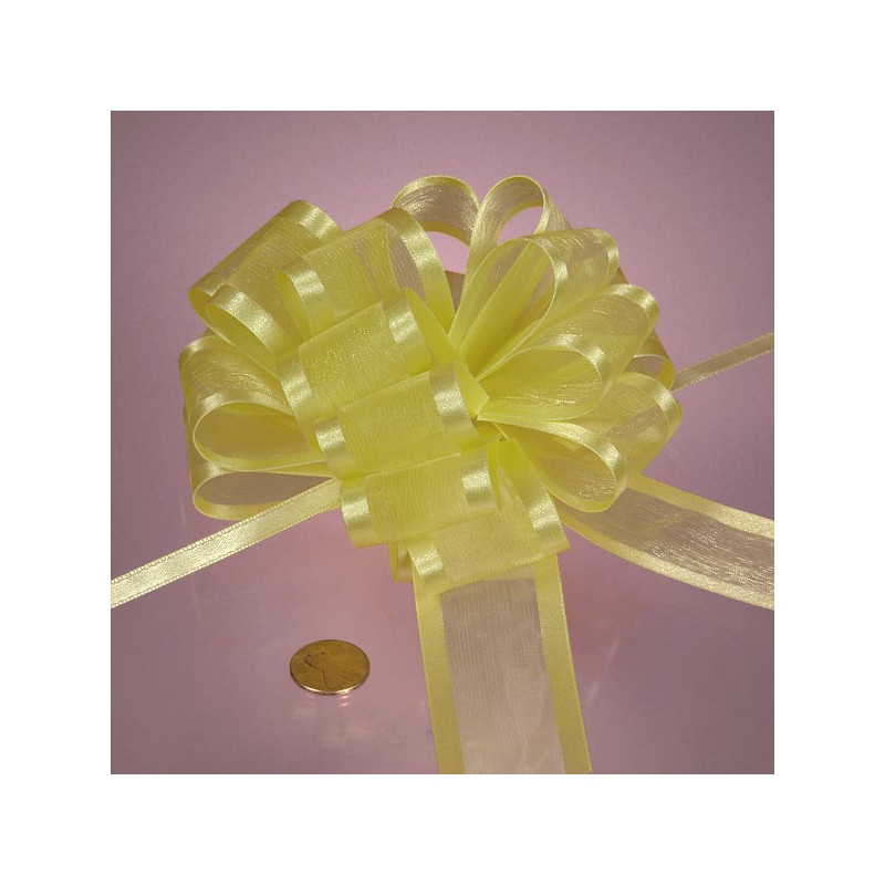 Bow - Pull - Sheer - 4in - Baby Maize
