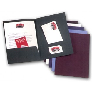 Linen Folder - Burgundy- 9"x12" - 2 Pocket