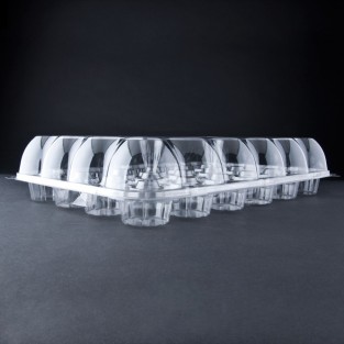 Cupcake Container - Clear - Mini - 24ct