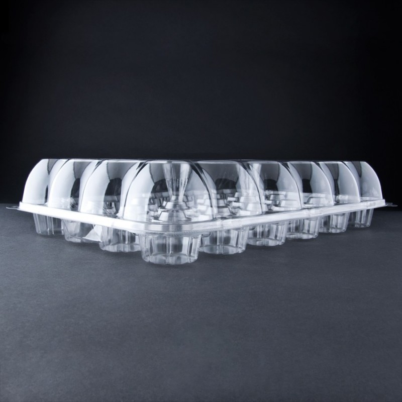 Cupcake Container - Clear - Mini - 24ct