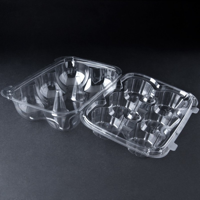 Clear Cupcake Container - Holds 6 cupcakes