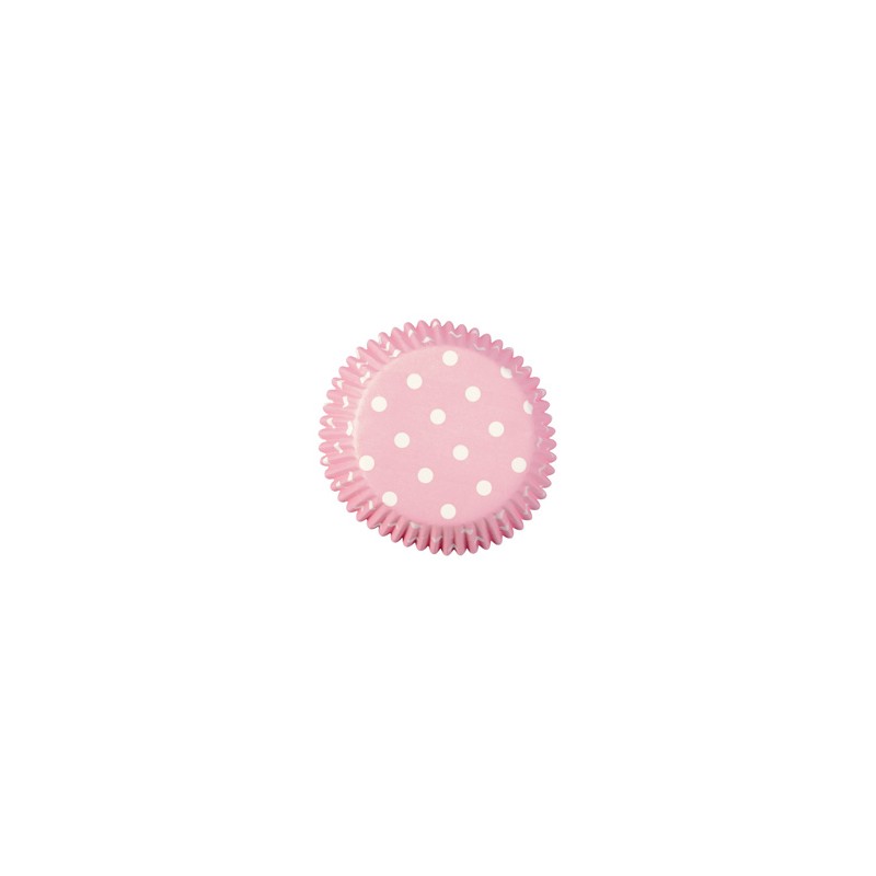 Baking Cups-Standard-Dots-Light Pink - 75 ct