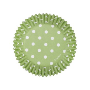 Baking Cups - Standard - Green Dots - 75ct