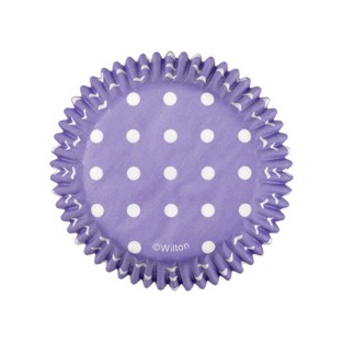 Baking Cups-Standard-Dots-Purple - 75 ct