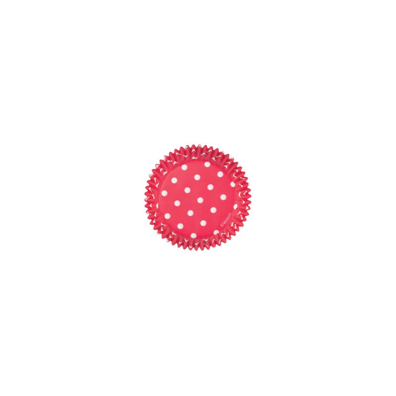 Baking Cup - - Mini - Red Dots